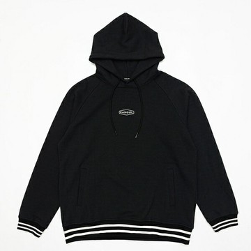 【蛇年最高折233】KANGOL 帽T 黑色 後背大LOGO 長袖 上衣 中性 男女 6255105220