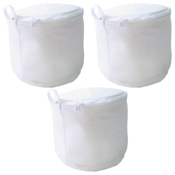 HIKOYA 和彥家 呵護內衣洗衣袋 加大拉鍊頭 不含螢光劑 不染色不漂白 MIT台灣製  原色  3個