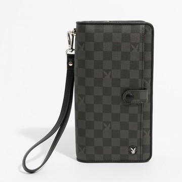 PLAYBOY - 翻蓋長夾 Honour系列 - 黑色