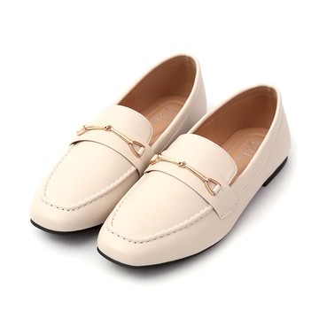 D+AF 質感學院馬銜釦4D氣墊平底樂福鞋