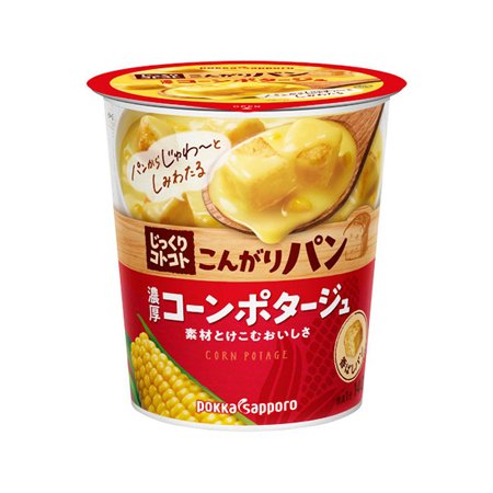 ポッカ　じっくりコトコト　こんがりパン　濃厚コーンポタージュ　1食×24個