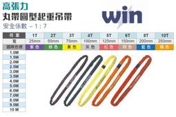 WIN 五金 WIN 5T (紅色) 起重吊帶 圓型吊帶 尼龍吊帶 高荷重吊帶 圓形吊帶 起重吊帶 丸型吊帶