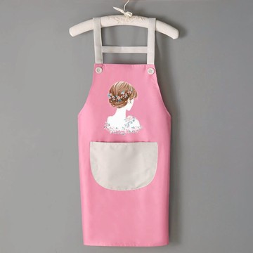 背帶圍裙時尚家用廚房防水防油女大人新款網紅韓版工作服定制LOGO