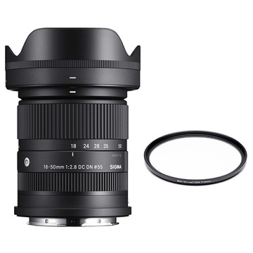 Sigma 18-50mm F2.8 DC DN + STC ORCA 55 保護鏡 大光圈變焦鏡(公司貨)適用 Fujifilm X
