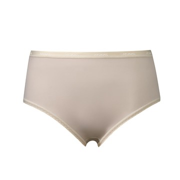 ATUNAS 女款零著感抑菌涼感中腰內褲A1UCGZ14W奶茶/輕薄貼身/透氣乾爽/吸濕排汗