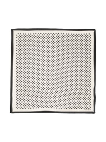 Claudie Pierlot - patterned-jacquard silk scarf - women - Silk - One Size - Neutrals