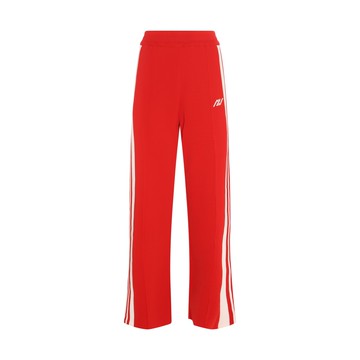 Autry - Red Viscose And Nylon Sporty Pants