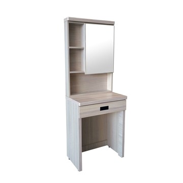 化妝台【UHO】白雪松開門化妝台(不含椅)