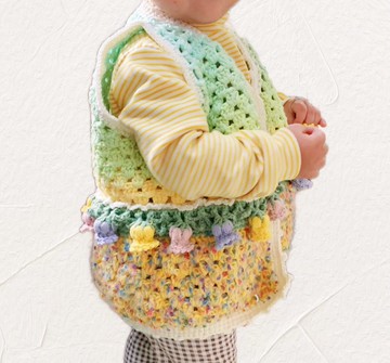 鈴蘭花背心 兒童背心 保暖馬甲 毛線背心 手作編織