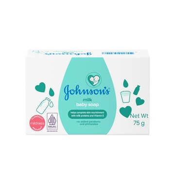 嬌生 Johnson's 嬰兒潤膚香皂-牛奶滋養 (75g/個)【杏一】