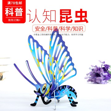 兒童科學小發明 小制作 小手工禮物小學生科學實驗玩具認知昆蟲