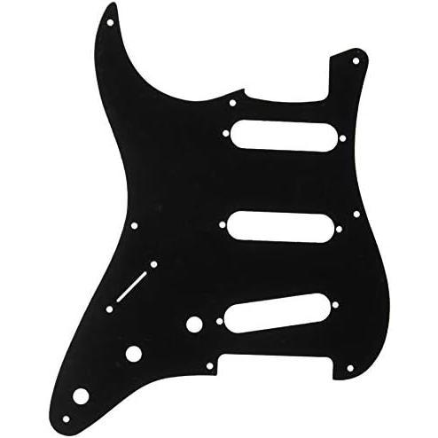 フェンダーピックガード Pickguard, StratocasterR S S S Left-Hand, 8-Hole Mount, White,