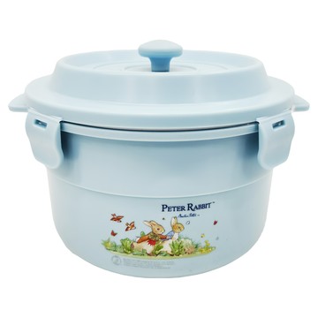 比得兔陶瓷內膽造型便當盒 R-3100P  17x15x12cm  內膽陶瓷碗850ml  外層塑膠碗1200ml  單件  1個