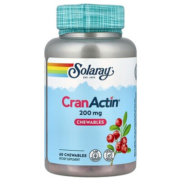 Solaray, CranActin，咀嚼片，200 毫克，60 片