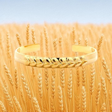 【金穗守護】生命之穗手鐲 | 風轉豐盈希望綻放 - 恆久守護