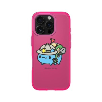 iPhone 16 Pro Clear 粉漾桃 - 貓貓蟲咖波 Bugcat Capoo - 探險咖波