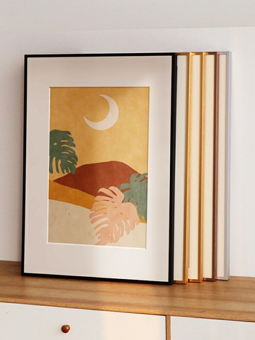 鋁合金相框A4畫框裝裱簡約窄邊外框廣告海報框拼圖掛墻【不二雜貨】