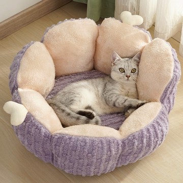 【喵仙兒】仙人掌毛絨寵物睡窩