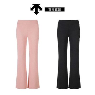 DESCENTE 迪桑特 女士 運動長褲 修身靴型運動褲(珊瑚粉/黑色)