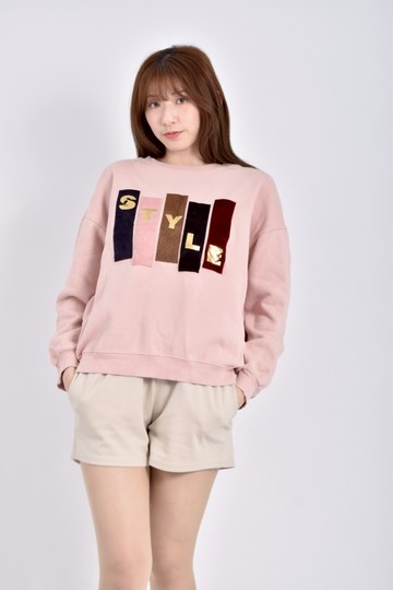 (2XL) spoon candy粉色長袖上衣