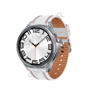 免運公司貨  適用三星watch6表帶watch6classic/watch5pro/4代真皮腕帶限定款 快速出貨
