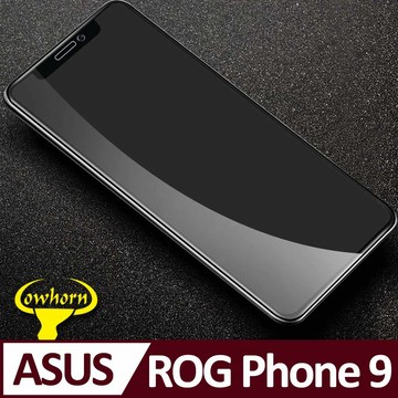 ROG Phone系列貼 ROG Phone 9 2.5D曲面滿版 9H防爆鋼化玻璃保護貼 黑色
