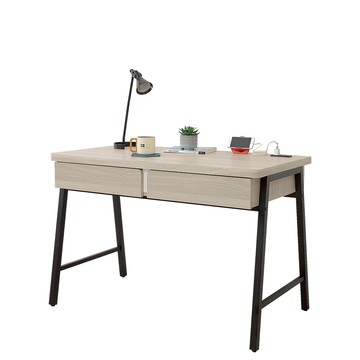 【Hampton 漢汀堡】來那客3.7尺鐵腳書桌(桌/桌子/書桌/鐵腳書桌)