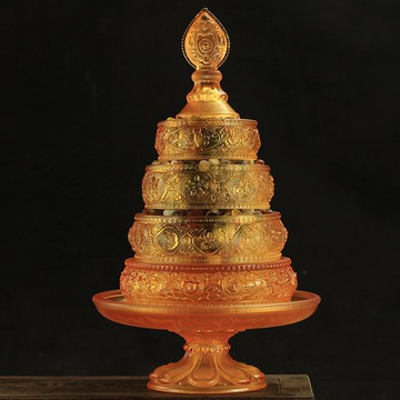 藏傳佛教用品密宗修法曼扎盤供佛古法琉璃曼達盤曼茶羅供七寶石