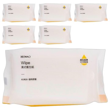 HOLA 和樂家居 REAL 濕式衛生紙  6包  1組
