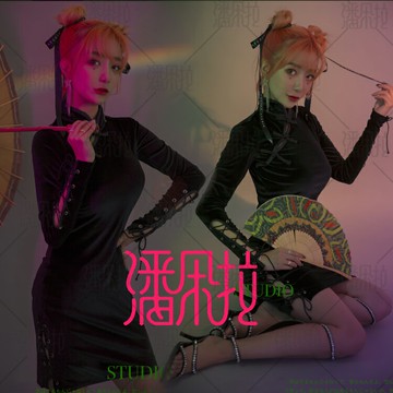 2019新款影樓寫真主題服裝個性時尚旗袍藝術照夜店DS舞臺演出服飾
