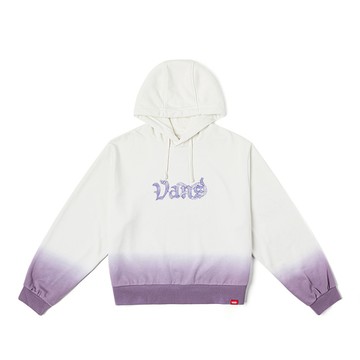 蛇年限定系列 女款米白色紫色漸層連帽大學T