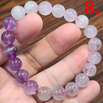 紫超七 超七 手鍊 手環 手珠 超級七 漸層 10mm 天然❤水晶玉石特賣#R132-4