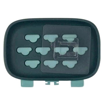 minono 米諾諾 雲朵造型不留痕瀝水香皂盒 多色隨機出貨 6個  多色隨機  1組