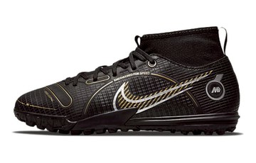 MERCURIAL SUPERFLY 8 ACADEMY TF GS BLACK METALLIC GOLD
