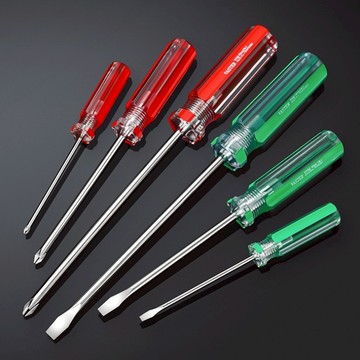 [台灣現貨➕隔日發貨]‘🤗’買十送一‘’🤗透明彩條水晶螺絲刀一字兩用十字螺絲刀小蘿蔔頭起子迷你螺絲刀