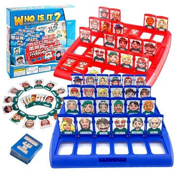 現貨〔兒童桌遊H5H】猜猜我是誰 WHO IS IT? 猜人物 ♥ 邏輯推理 桌遊 雙人互動 ♥ 我是誰 玩具 遊戲