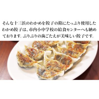 ふるさと納税 石巻市 餃子 おから入り わかめ餃子 100個(20個×5パック)  冷凍 宮城県 石巻市 十三浜