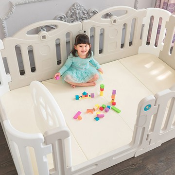 【Mang Mang 小鹿蔓蔓】兒童遊戲城堡-秘密基地 灰白款(加倍防護版)