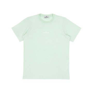 Stone Island Kids 水藍色短袖 T-Shirt