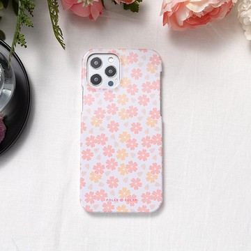 iPhone / Samsung 淺粉色櫻花 半包硬殼 手機殼【客製】