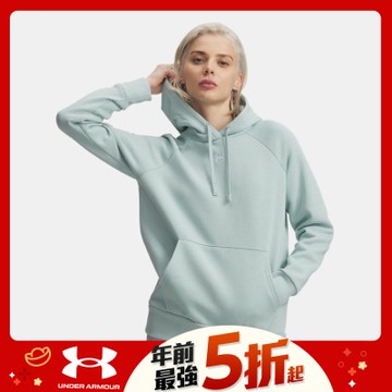 【UNDER ARMOUR】UA 女 Rival Fleece 長袖帽T_1379500-477