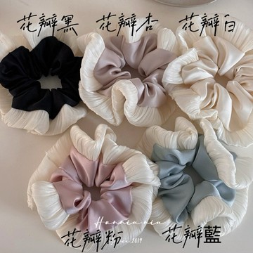 韓國🇰🇷東大門飾品｜超甜美的花瓣造型緞面髮圈/大腸圈/髮飾/飾品