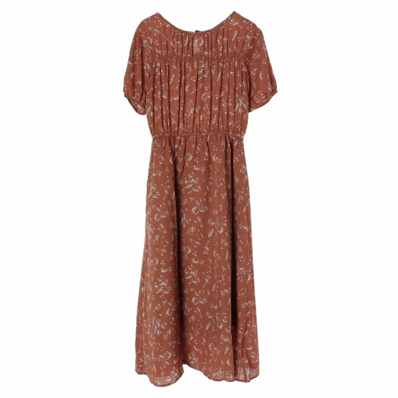 Earth Music Ecology アースミュージックアンドエコロジー レディース 後ろリボンギャザーワンピース テラコッタ F 通販 Lineポイント最大1 0 Get Lineショッピング