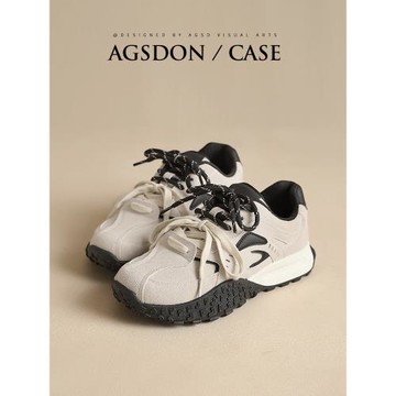 奧古獅登運動阿甘女鞋子2026新款春季厚底芭蕾德訓增高爆百搭休閑