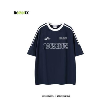 美式復古重磅oversize短袖t恤男女夏寬松情侶高街潮牌hiphop上衣