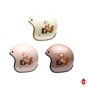 EVO 安全帽 CA-310M 復古帽 迪士尼 松果奇奇蒂蒂 多色可選 半拆洗 半罩 卡通圖案 正版授權