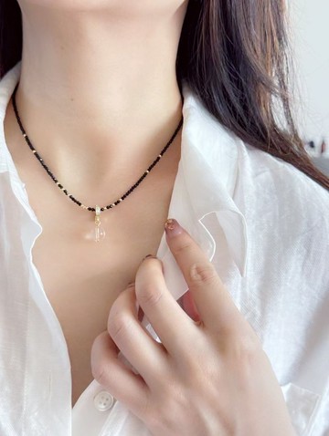 精緻天然石項鍊 1條 (不含墜飾)