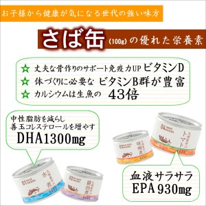 缶詰工場直送　伝統のさば缶「旬ほとぎ」4種類の味わい36缶