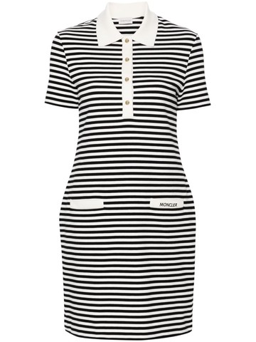 Moncler - polo shirt mini dress - women - Spandex/Elastane/Cotton - XS - Black