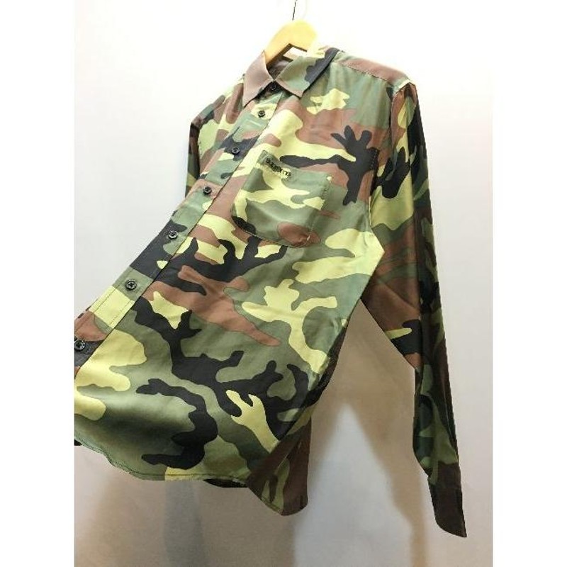 魅力的な Camo supreme Silk Camo Shirt week1 Shirt 長袖シャツ – メンズ